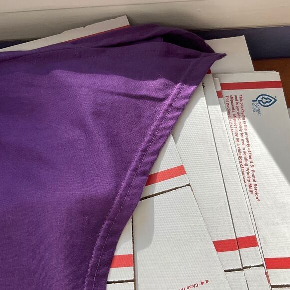 Pretty Purple Button Down Tunic Size XL - Picture 10 of 11